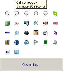 Command Line Timer System Tray