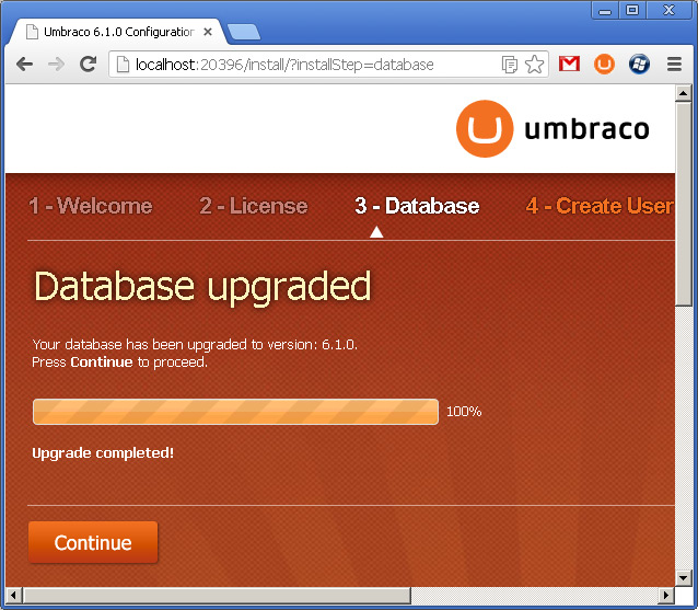 Umbraco 6 1 0 Upgrade Completed