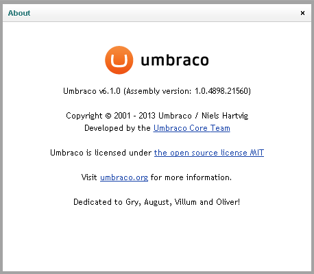 Umbraco 6.1.0